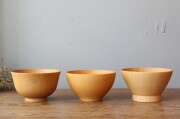 天然木のお椀【ナツメ シンプルボウル】《3755》