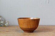 天然木の汁椀【ナツメ スープボウル】スープカップ、小鉢に。《3927》
