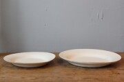 日本製たたら作り陶器のリム皿