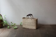 summer SALE！【シーグラス 手提げかごバッグ 横長】《3035》