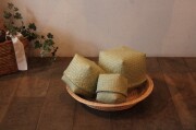 水草の被せ蓋かごキューブボックスバスケット