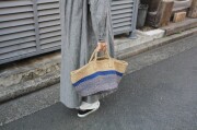 サイザル麻のツートンカラーかごバッグ