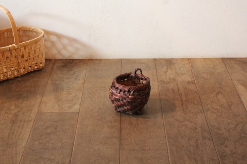 サクラあじろ編み花かご