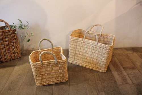 ストローかごバッグ