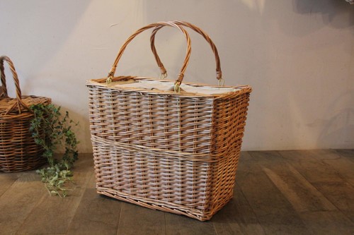柳のピクニックバスケットショッパータイプ