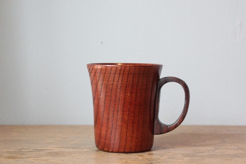 天然木のマグカップ