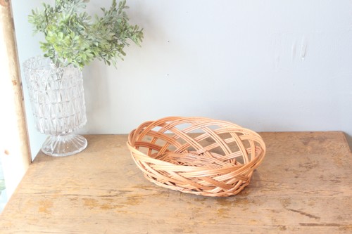 ポーランド製柳オーバルトレーバスケット