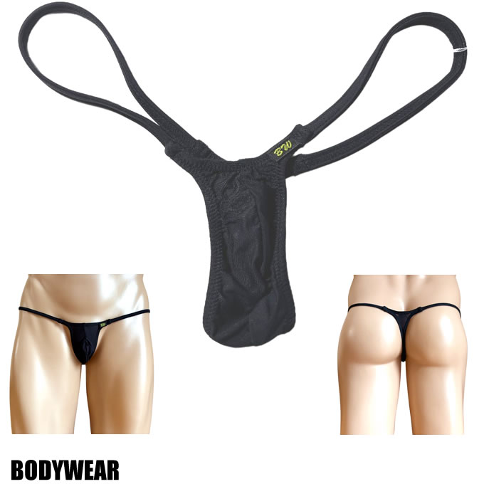 BODYWEAR メンズビキニ マイクロ2WAY ブラックスキン ウルトラマイクロ Tバック 1001268