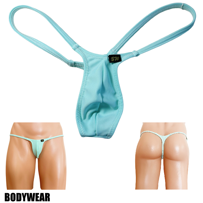 BODYWEAR メンズビキ　 ペパーミントグリーン　2WAY　ウルトラマイクロ　Tバック　1001276m