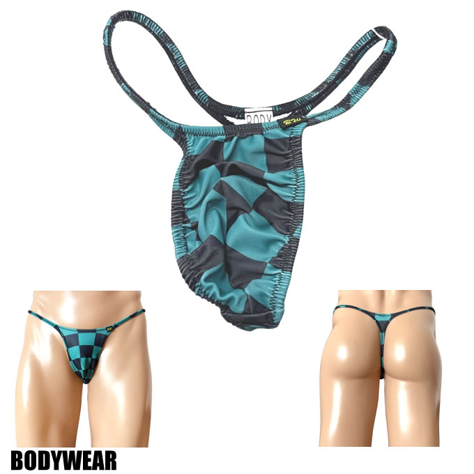 BODYWEAR メンズビキニ　チェッカーズ柄　シャープ　 Tバック　1055256