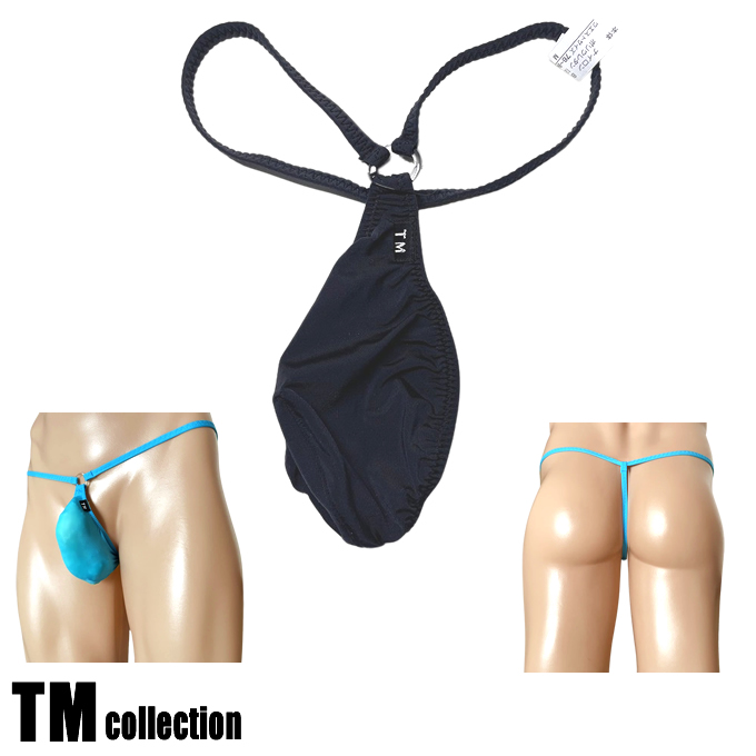 TMコレクション メンズビキニ STRIKESKIN リング付き ポーチカップ Gストリング  115728