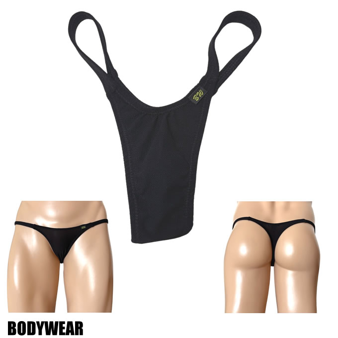 BODYWEAR ユニセックスビキニ　ハードパワーネット　Vフロント　 Tバック　1419255