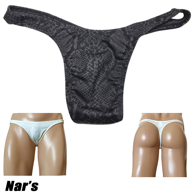 Nar's メンズビキニ スネーク柄 Ｔバック 1645