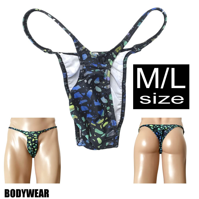 BODYWEAR メンズビキニ　ステンドグラス柄　スリムTフロント　リオバック　1647245
