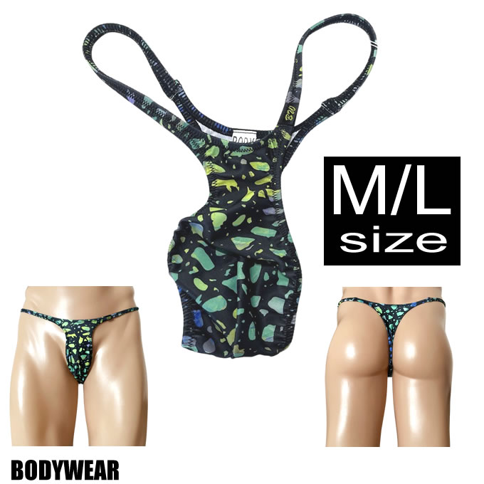 BODYWEAR メンズビキニ　ステンドグラス柄　スリムTフロント　Tバック　1648245