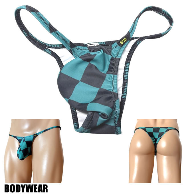 BODYWEAR メンズビキニ　チェッカーズ柄　バルジ　シャープ　 リオバック　2042256