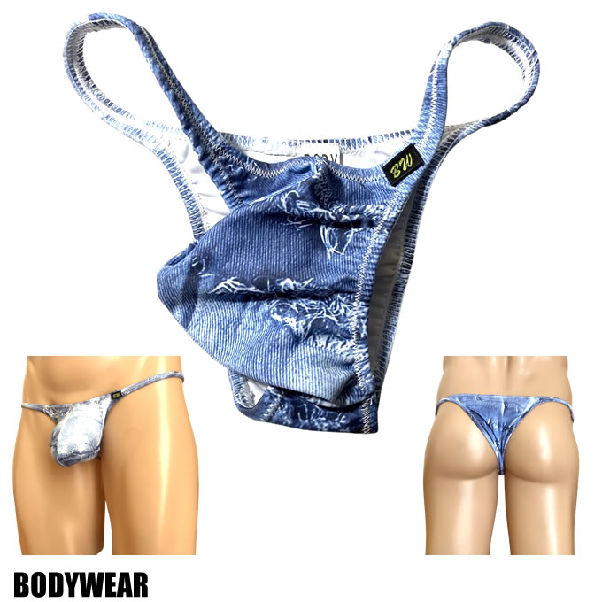 BODYWEAR メンズビキニ　ダメージデニム　バルジ　リオバック　2042262