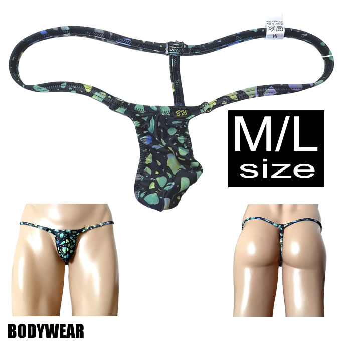 BODYWEAR メンズビキニ　ステンドグラス柄　ウルトラマイクロ　Gストリング　3003245