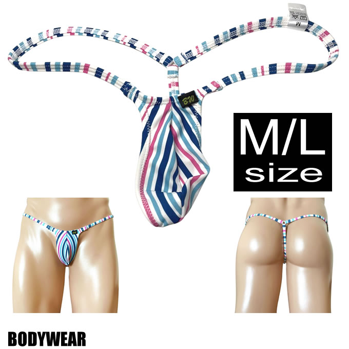 BODYWEAR メンズビキニ　クールストライプ　ウルトラマイクロ　Gストリング　3003251