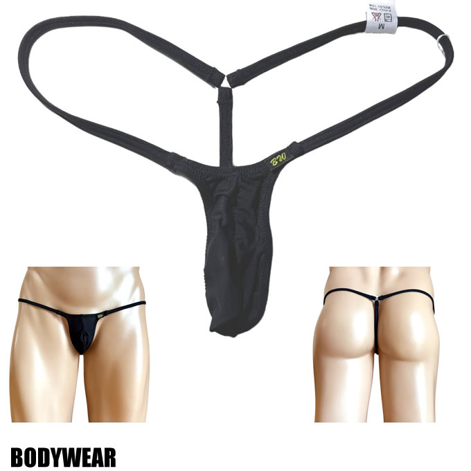 BODYWEAR メンズビキニ マイクロ2WAY ブラックスキン ウルトラマイクロ Gストリング 3003268