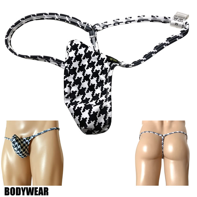 BODYWEAR メンズビキニ　ギンガムチェック柄　上向きTフロント　Gストリング　3006260