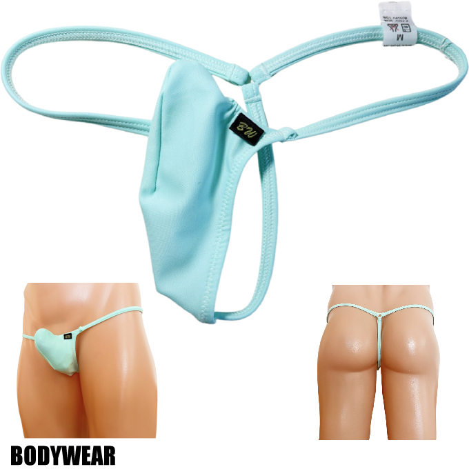 BODYWEAR メンズビキ　 ペパーミントグリーン　2WAY　上向きTフロント　Tバック　1004276m