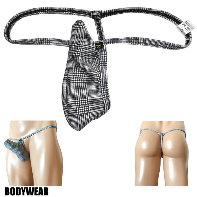 BODYWEAR メンズビキニ　ギンガムチェック柄　ピストル型Tフロント　Gストリング　31508248