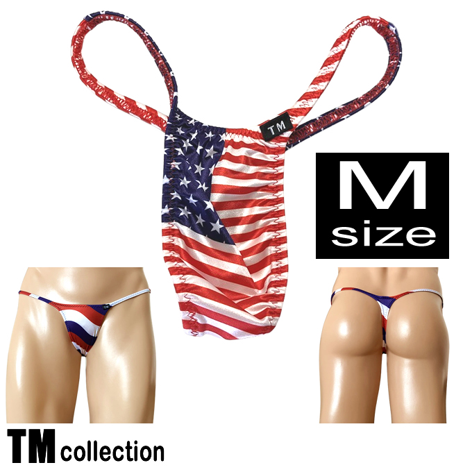 TMコレクション メンズビキニ YKS National Flag ハギナシシャープ Tバック Mサイズ 335242