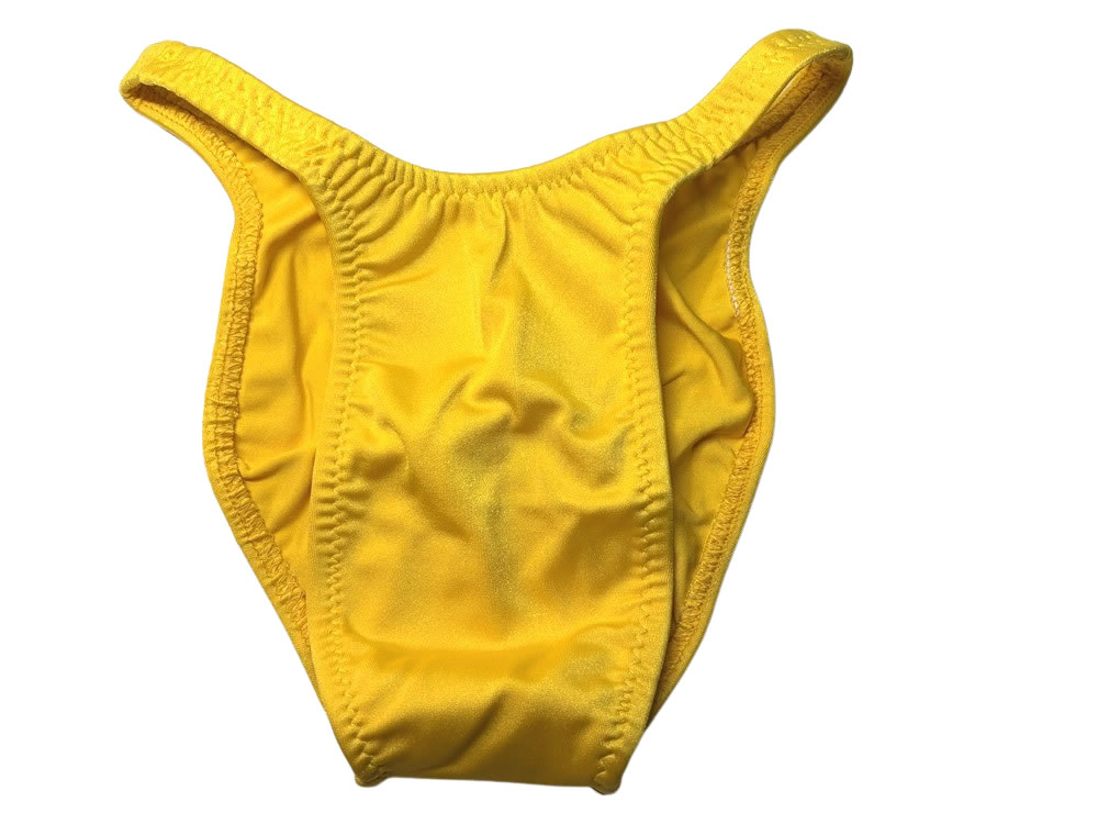 ジャグウェア　ブラジルカット　ゴールドイエロー　ナイロンライクラ　ポージングスーツ　bc47