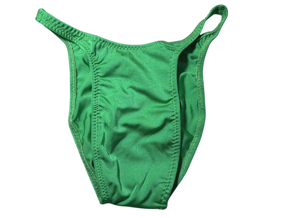 ジャグウェア　ブラジルカット　ハラペーニョグリーン   ナイロンライクラ　ポージングスーツ　bc65b