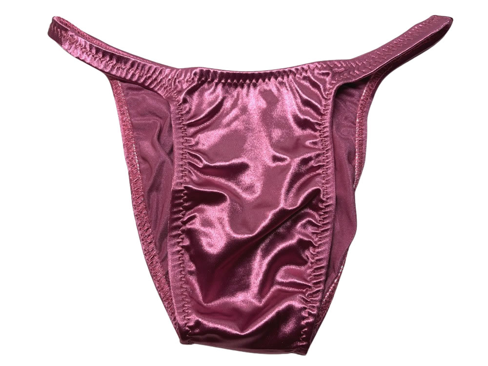 ジャグウェア　ブラジルカット　モーブ　サテン　ポージングスーツ　bcs136