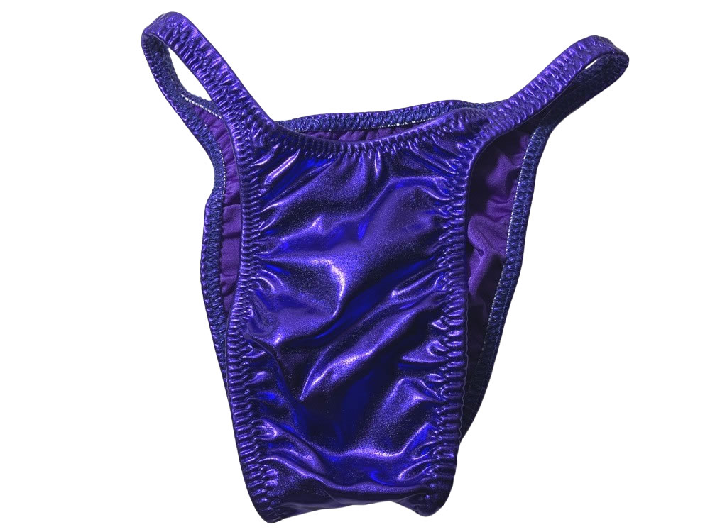 ジャグウェア　ブラジルカット　パープル　ビニール　ポージングスーツ　bcvyn09