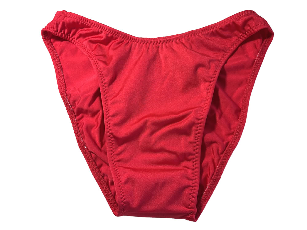 ジャグウェア　ヨーロピアンカット　レッド　ナイロンライクラ   ポージングスーツ　ec22