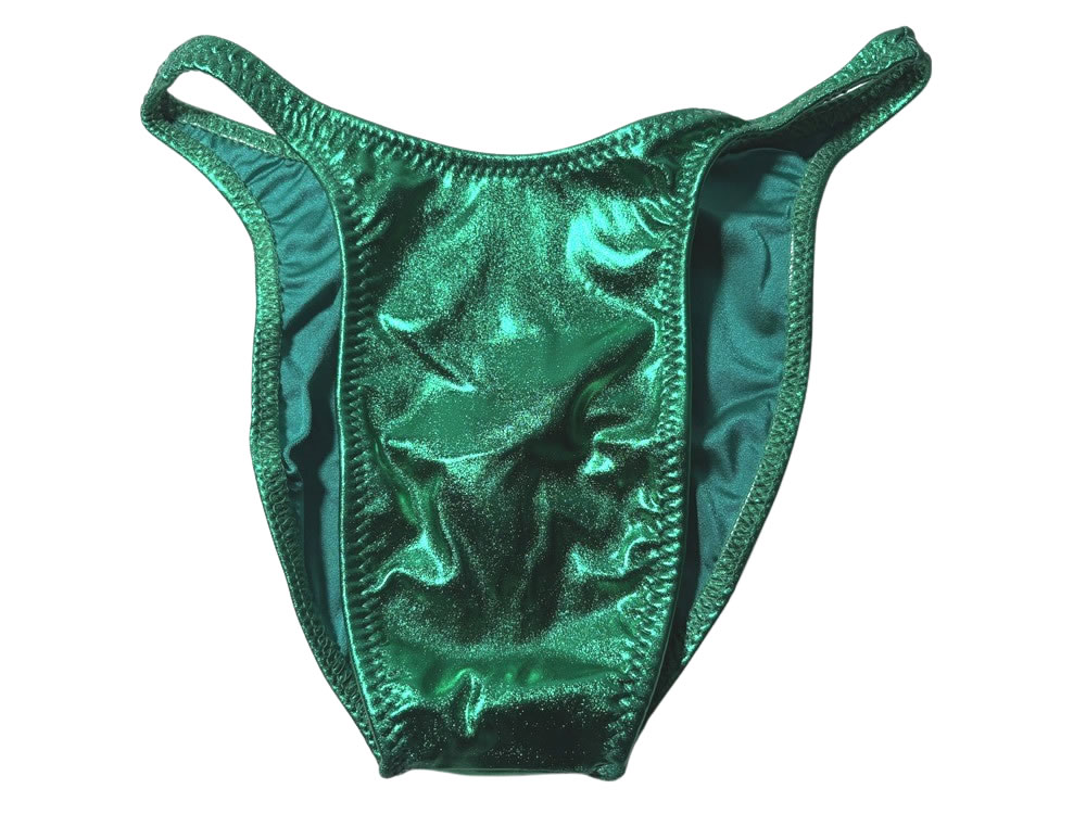 ジャグウェア　フレンチカット　グリーン   ビニール　ポージングスーツ　fcvyn08