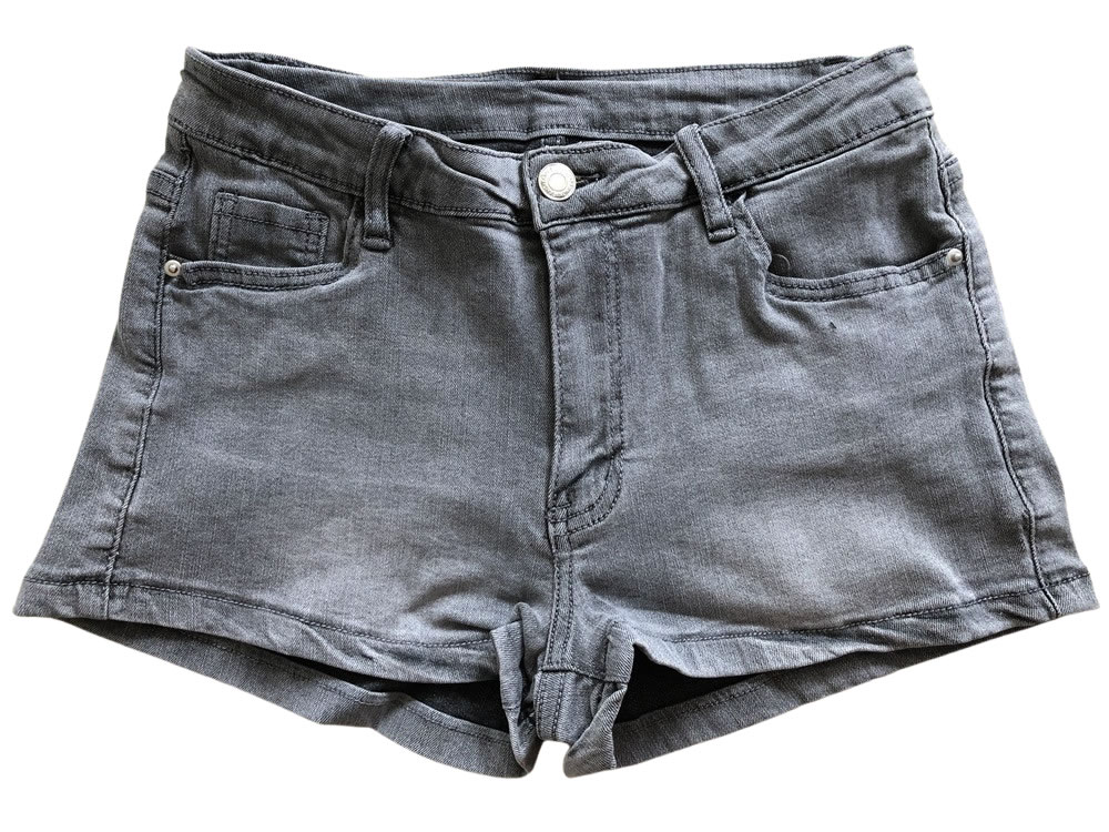 ホットパンツ スタンダード ハイストレッチデニム グレー hot pants hp1010