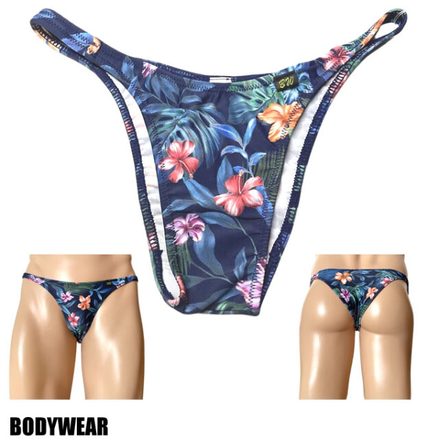 BODYWEAR ユニセックスビキニ ダークハイビスカス スタンダード ハーフバック 1393244