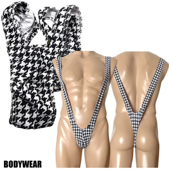BODYWEAR メンズビキニ　ギンガムチェック柄　ムタンガ　サスペンダー　1410260