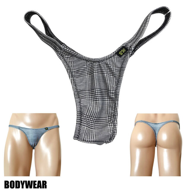 BODYWEAR ユニセックスビキニ　ギンガムチェック柄　Vフロント　Tバック　1419248