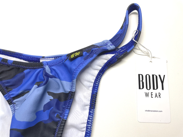 BODYWEAR メンズビキニ 迷彩ブルー ベーシックスタンダード ハーフ