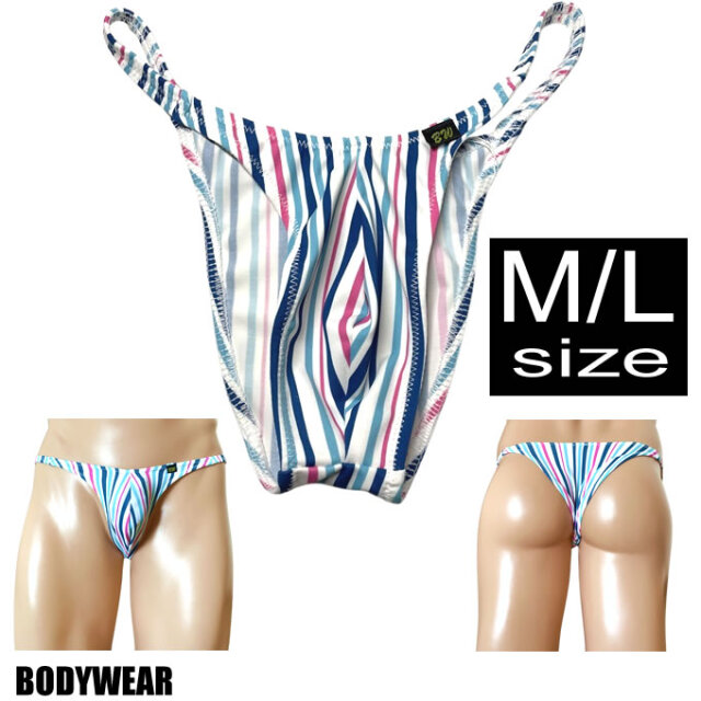 BODYWEAR メンズビキニ　クールストライプ　ベーシックスタンダード　ハーフバック　1957251