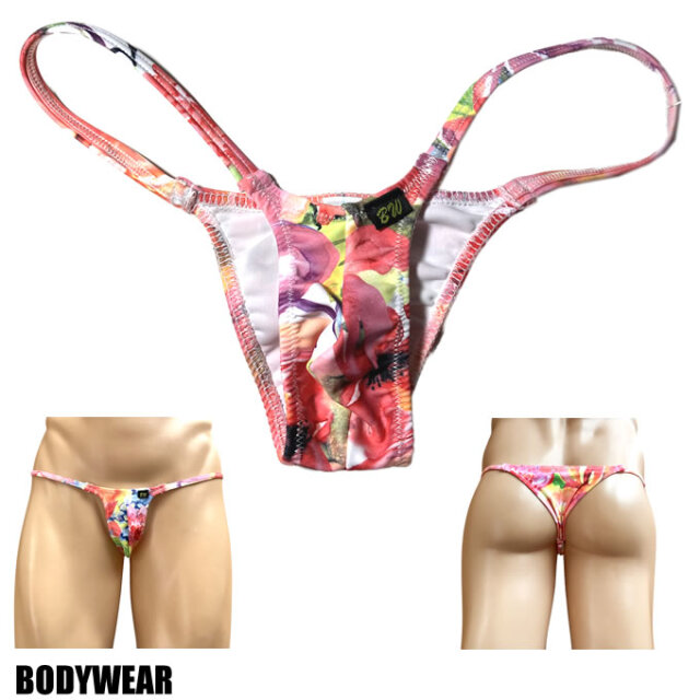 BODYWEAR メンズビキニ ボタニカルフラワー柄 ウルトラマイクロ リオバック 2002266