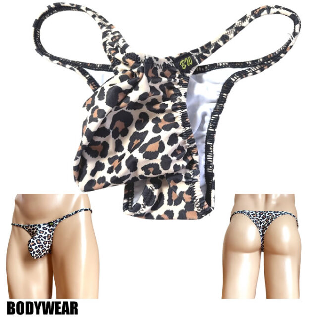 BODYWEAR メンズビキニ 2WAY アニマルスキン ヒョウ柄 バルジシャープ リオバック Mサイズ 2042271