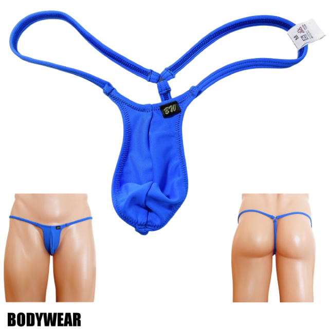 BODYWEAR メンズビキ コバルトブルー 2WAY ウルトラマイクロ Gストリング 3003276b