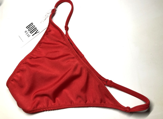 BODYWEAR メンズビキニ 光沢2ウェイ サイドストリング ハーフバック