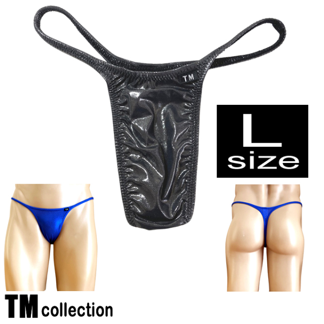 TMコレクション メンズビキニ MetallicSkin  ハギ無しシャープ Tバック highrise Lサイズ 335335