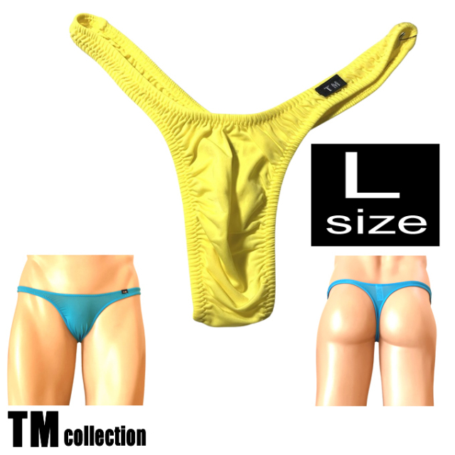 TMコレクション メンズビキニ  STRIKESKIN ハイレグ ハギ無し ツノ型 Tバック Lサイズ 565763