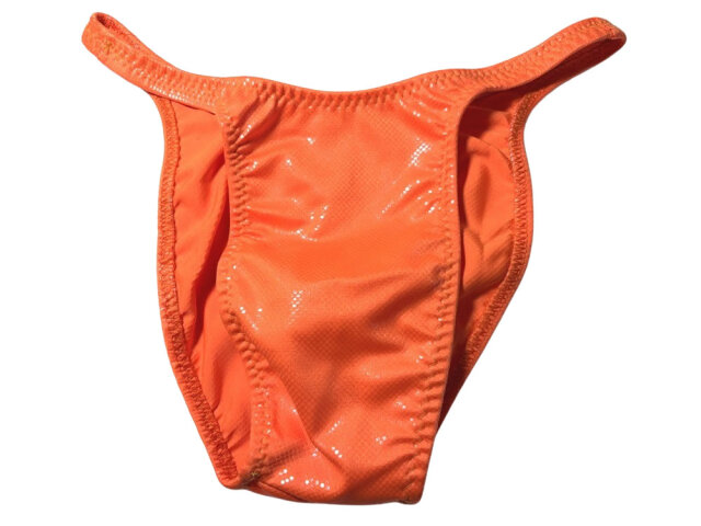 ジャグウェア　ブラジルカット　オレンジ　クリアドット　ポージングスーツ　bccld04