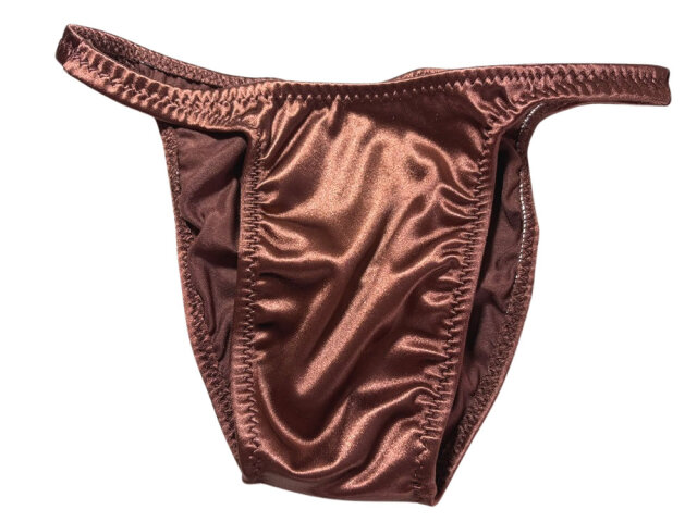 ジャグウェア ブラジルカット チョコレートブラウン サテン ポージングスーツ bcs192