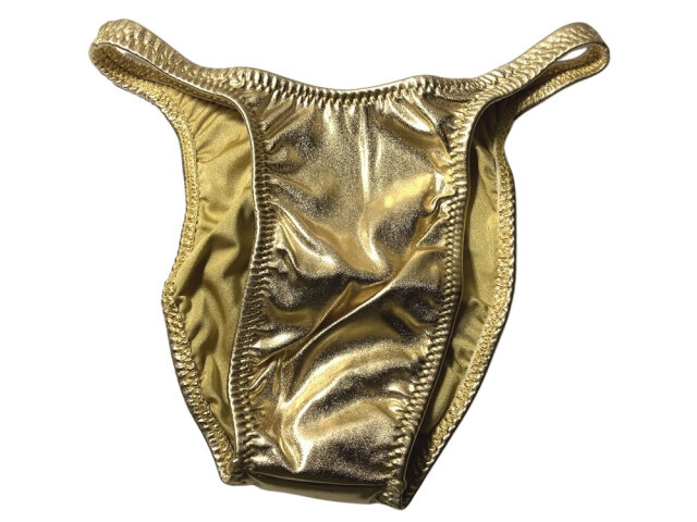 ジャグウェア　ブラジルカット　ゴールド　ビニール　ポージングスーツ　bcvyn05