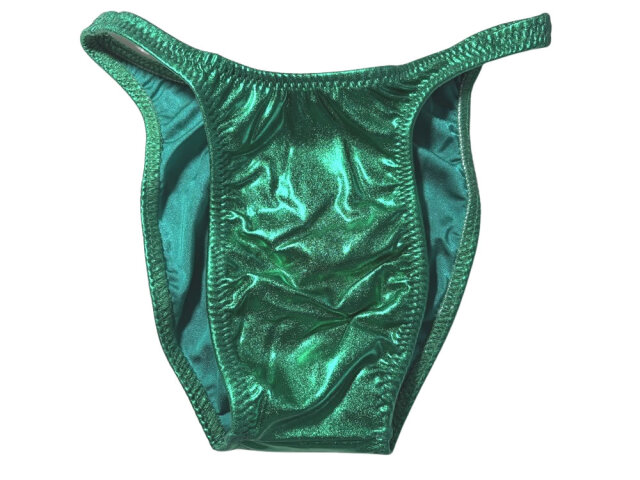 ジャグウェア　ブラジルカット　グリーン　ビニール　ポージングスーツ　bcvyn08